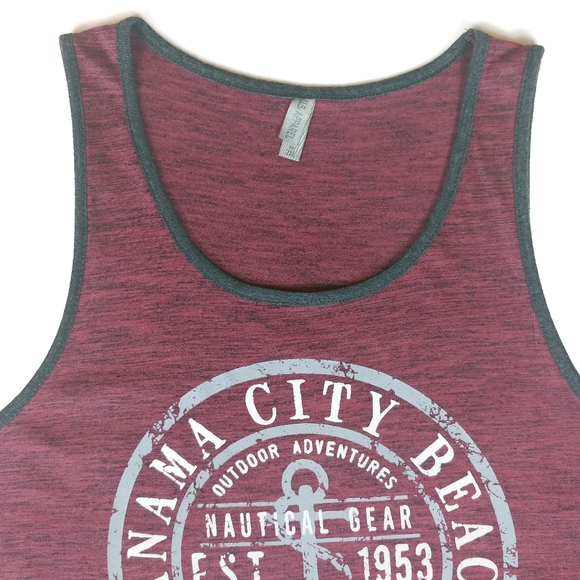 U.S. Apparel Panama City Beach Muscle Tank Sz 2XL - Picture 5 of 6